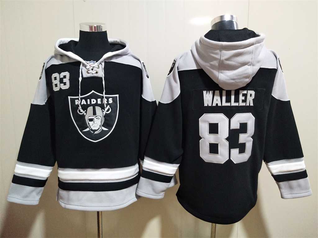 Raiders 83 Darren Waller Black All Stitched Sweatshirt Hoodie,We sell and wholesale Raiders 83 Darren Waller Black All Stitched Sweatshirt Hoodie on line form chian!